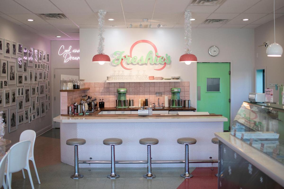 Freshie’s Ice Cream & Soda Fountain offers hand-spun shakes and an old-fashioned soda fountain feel in Lexington, Ky., Wednesday, November 30, 2022.
