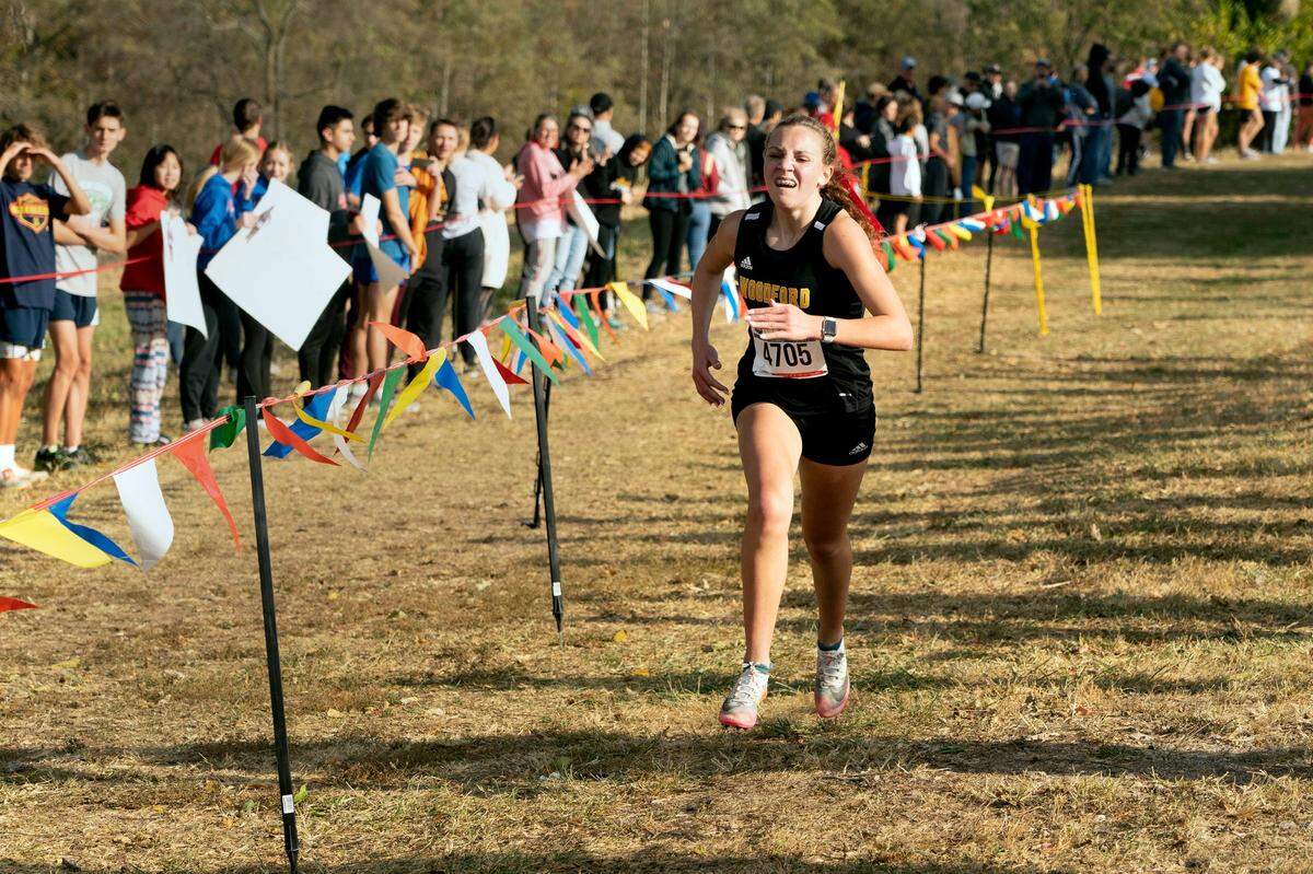 Woodford County’s Addison Moore won the girls’ Class 3A Region 6 cross country championship at Masterson Station Park on Saturday. “I really love this sport, and it just makes me super happy when I do my best and good outcomes come,” she said.