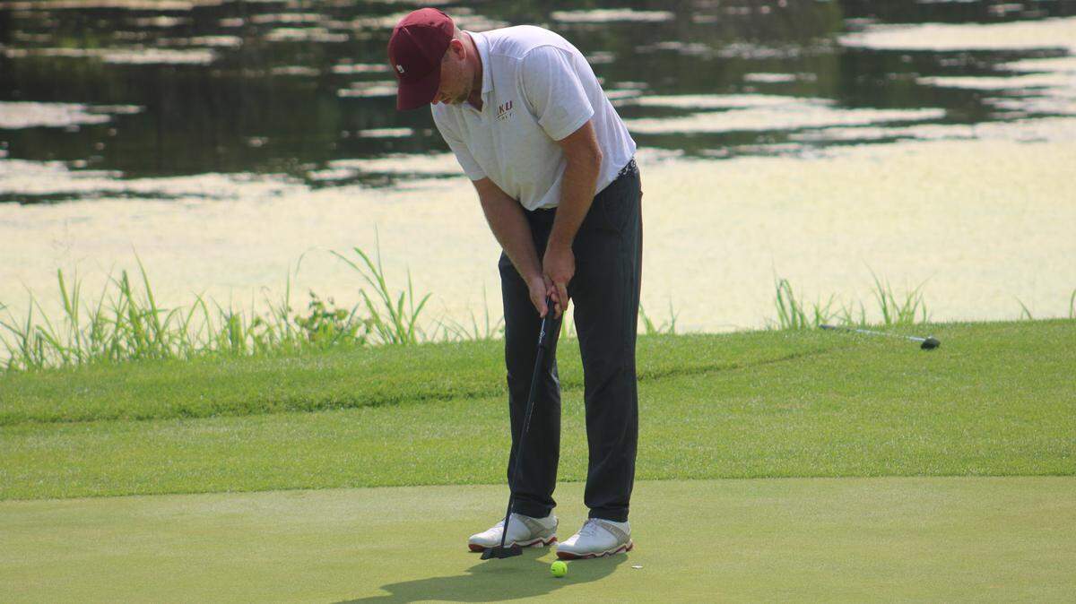 Eastern Kentucky University men’s golf head coach Justin Tereshko won the 104th Kentucky Open in Louisville last week by nine strokes.
