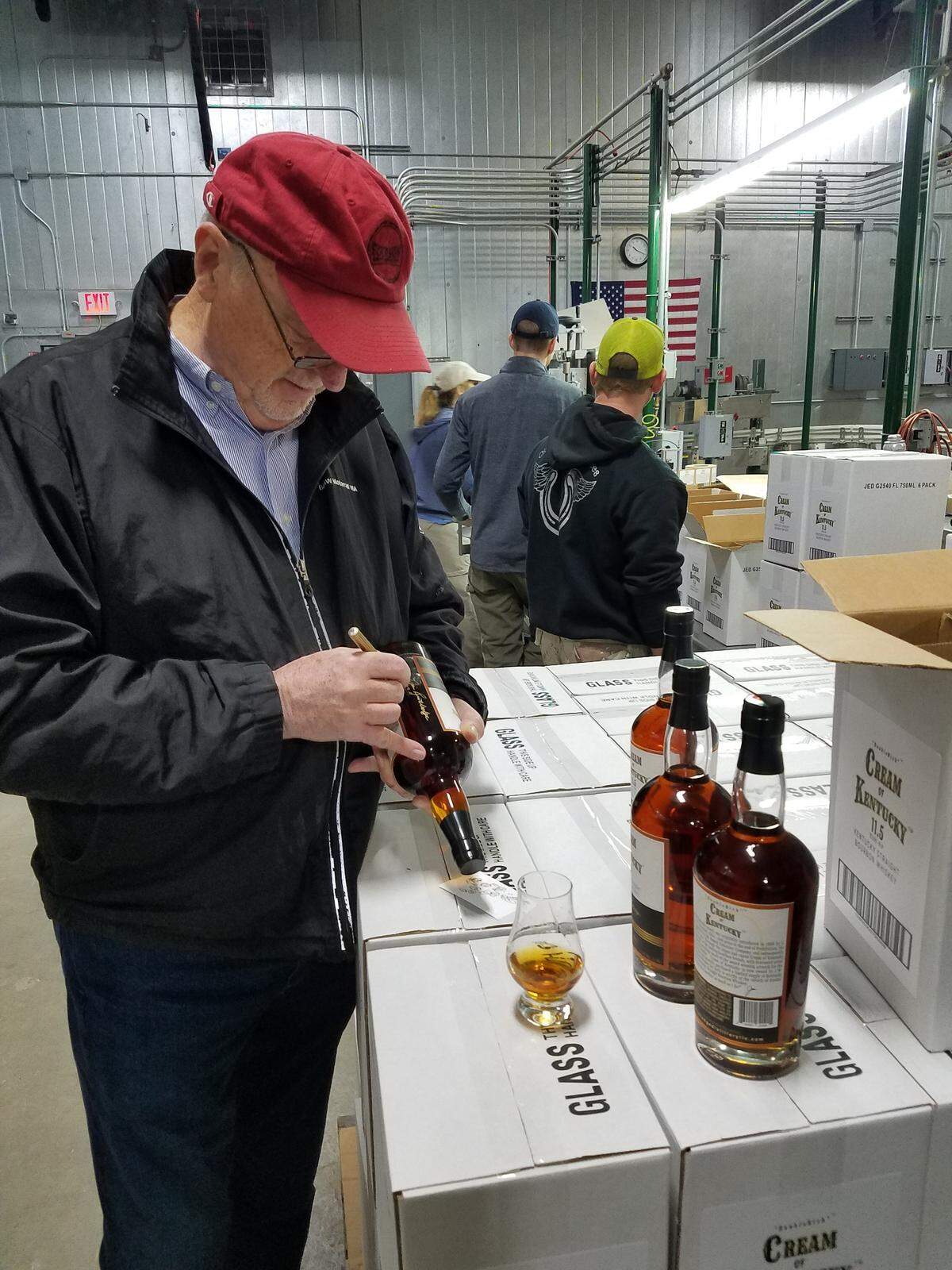 Jim Rutledge, former Four Roses master distiller, is launching his own distillery and bringing back an old brand: Cream of Kentucky Bourbon. He is releasing 9,000 bottles with a whiskey he selected to kick things off. And he signed a dozen of the bottles then randomly inserted them into shipping boxes.