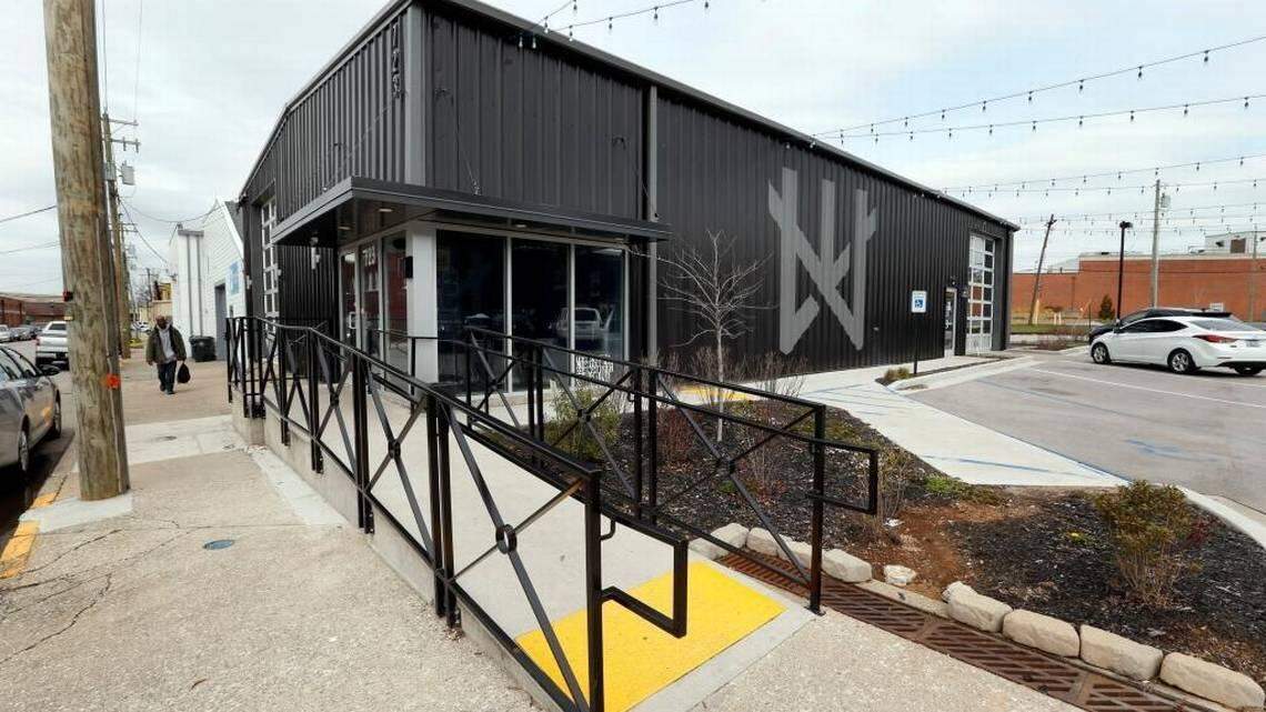 Mirror Twin Brewing took over the building next door after Cosmic Charlie’s left. The brewery added an event space and more seating, and put a beer garden in the courtyard between the twin buildings on National Avenue.