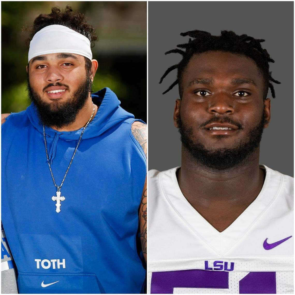 Darian Kinnard, left, and Dare Rosenthal, right.