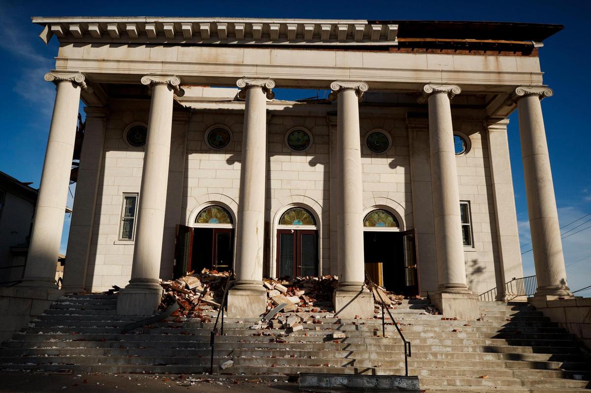 The First United Methodist Church on West Broadway, Jan. 5, 2022.