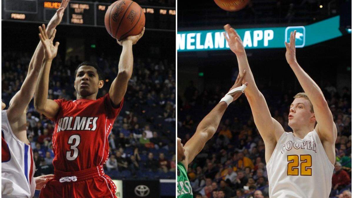 Former Kentucky basketball stars James “Beetle” Bolden (left) and Sean McNeil (right) are headed to new Division I schools.