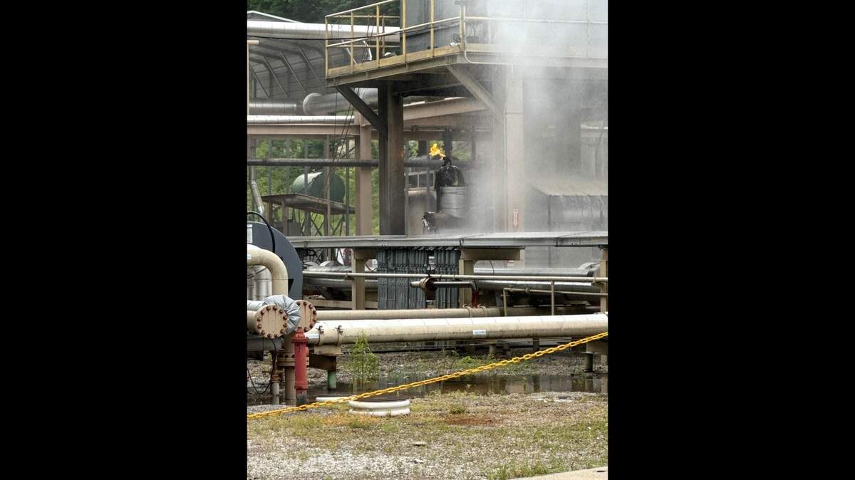 Evacuation within a one mile radius of Vinland Energy plant in Clay County.