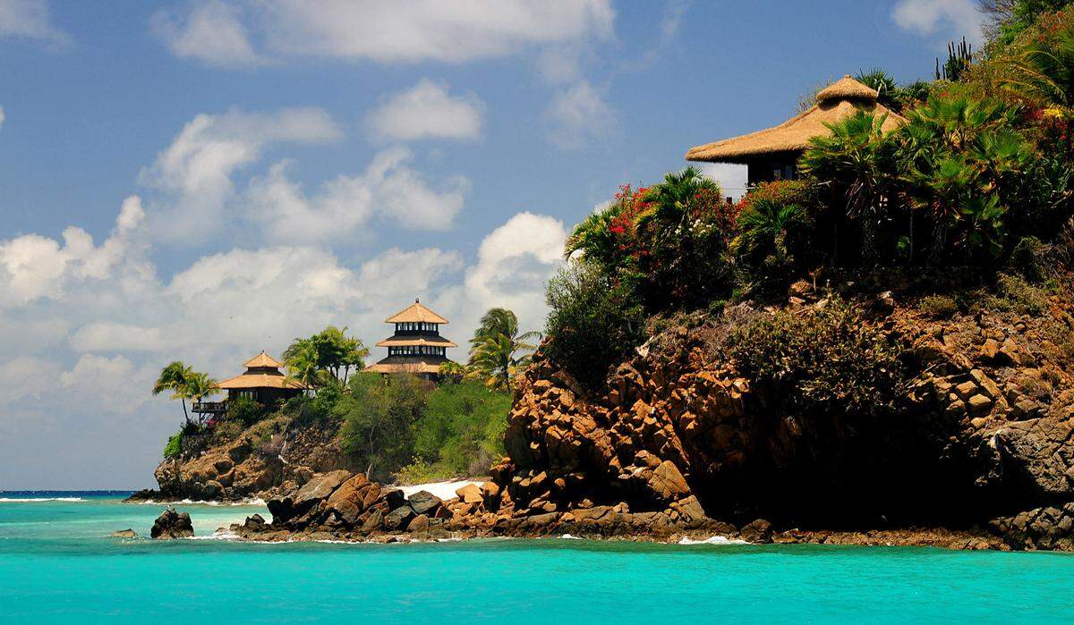 Necker Island in the British Virgin Islands is home to Richard Branson, CEO of the Virgin Group of companies.
