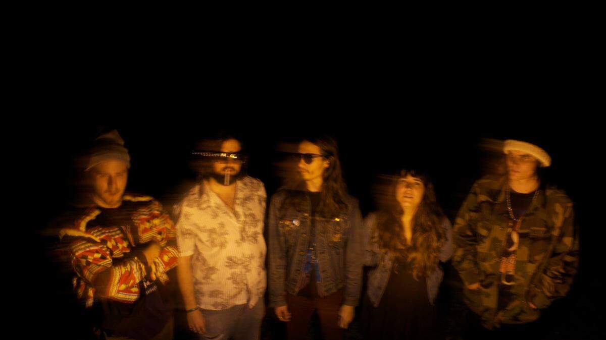 Buffalo Rodeo, from left: Zach Preston, vocals; Patrick Duncan, bass; Nate Davis, guitar; Jordan Reynolds, vocalist and keyboardist; and Nathaniel Davis, guitar. 