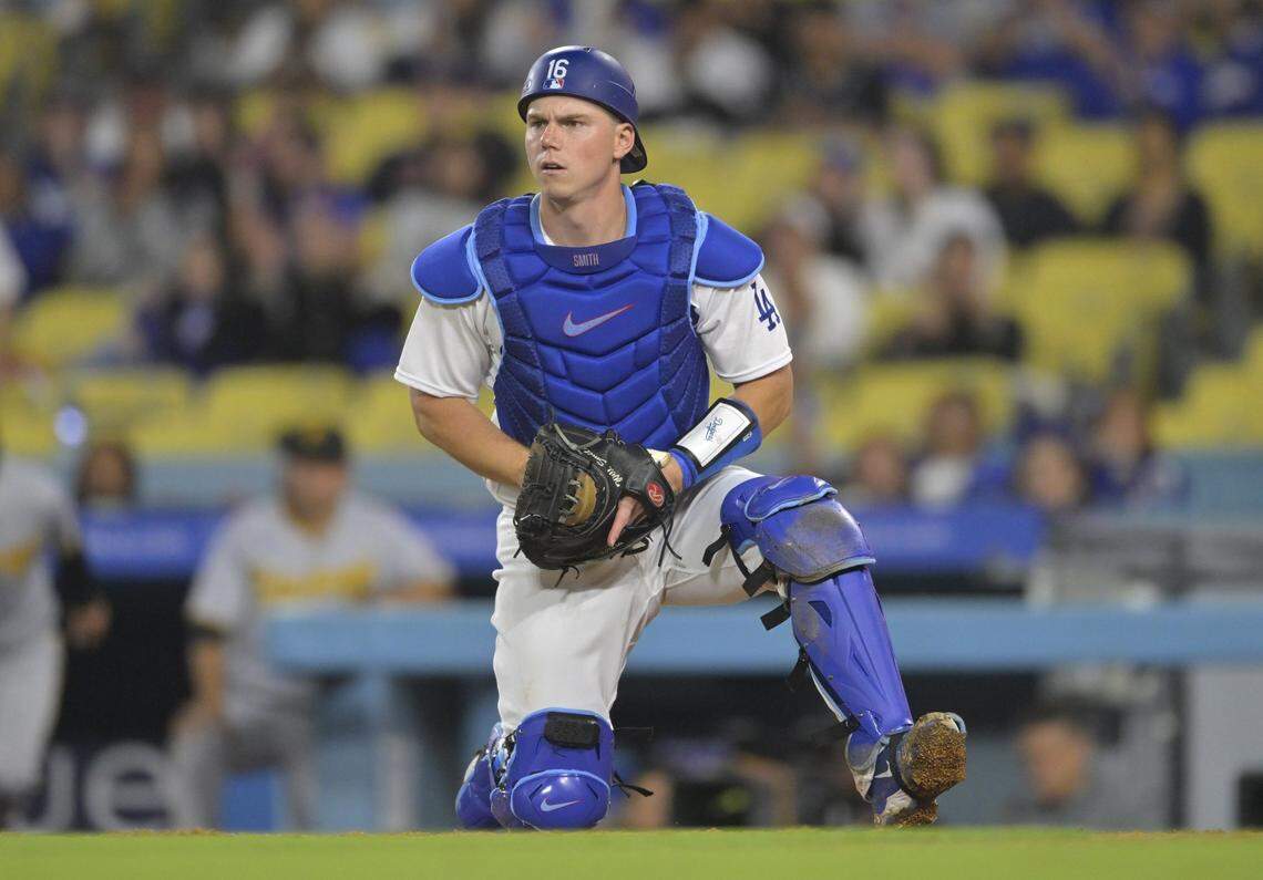 Dodgers catcher Will Smith had 75 RBI this past season.