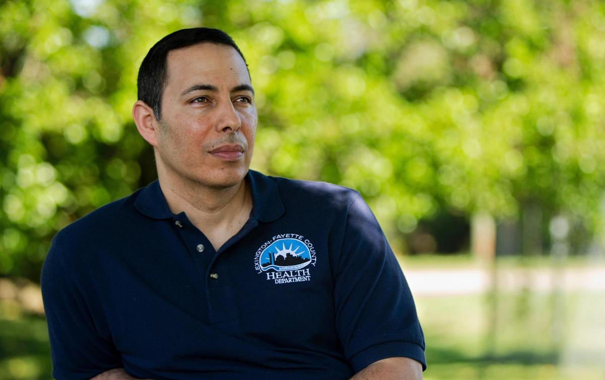 Ruben Perez has been working as a contact tracer for the Lexington-Fayette County Health Department since the COVID-19 pandemic began. Perez is bilingual- a characteristic that has proven to important because the infection rate within the county’s Hispanic population is on the rise, partly due to a large number of essential workers within the community.