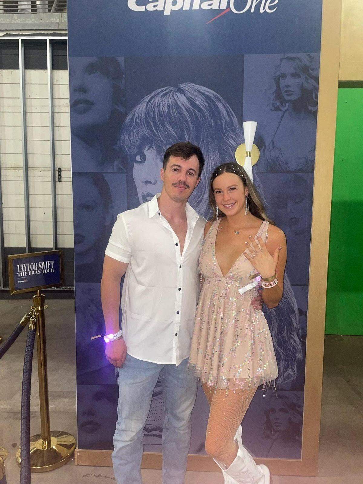 University of Kentucky alumna Ana Stone got engaged to her boyfriend, Tyler Brown, at the Taylor Swift concert in Cincinnati, Ohio last weekend.