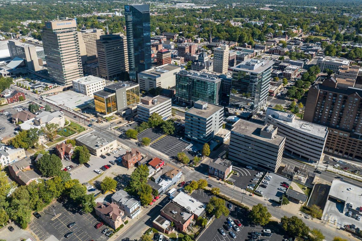 Forty years has brought a lot of change in downtown Lexington, but two things stand out: the 31-story Big Blue Building and City Center, a full city block complex of residential, commercial and retail development with a 12-story office tower and two Marriott hotel properties. After buildings were razed in 2008, the project formerly known as CentrePointe, opened in 2020 after many delays.