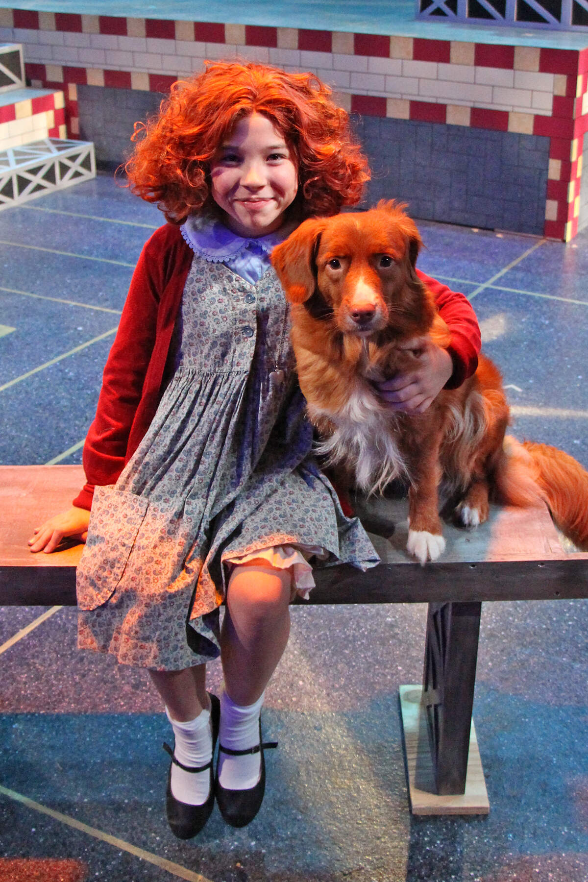Clementine Connell as Annie with Ryder as Sandy will debut together in the Lexington Children’s Theatre production of “Annie” July 18 through July 28.