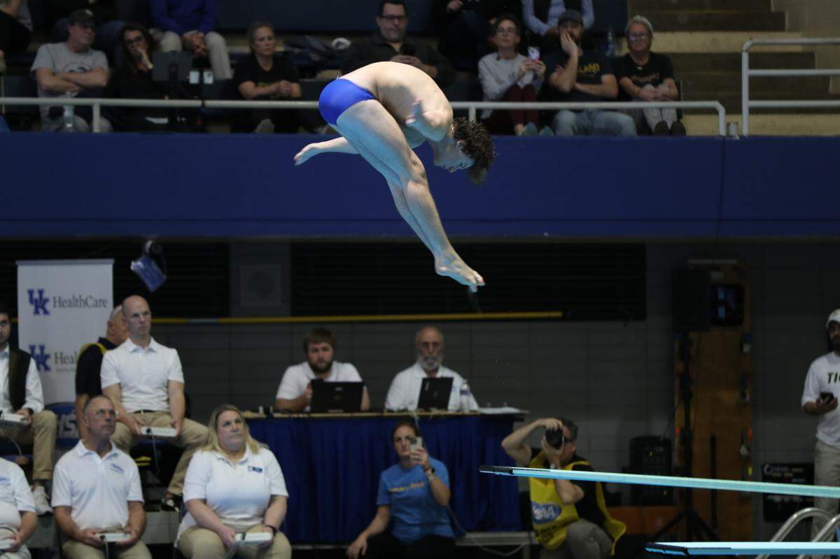 Jonah Kearns of Henry Clay finished ninth in the boys state finals at UK with a score of 388.30.