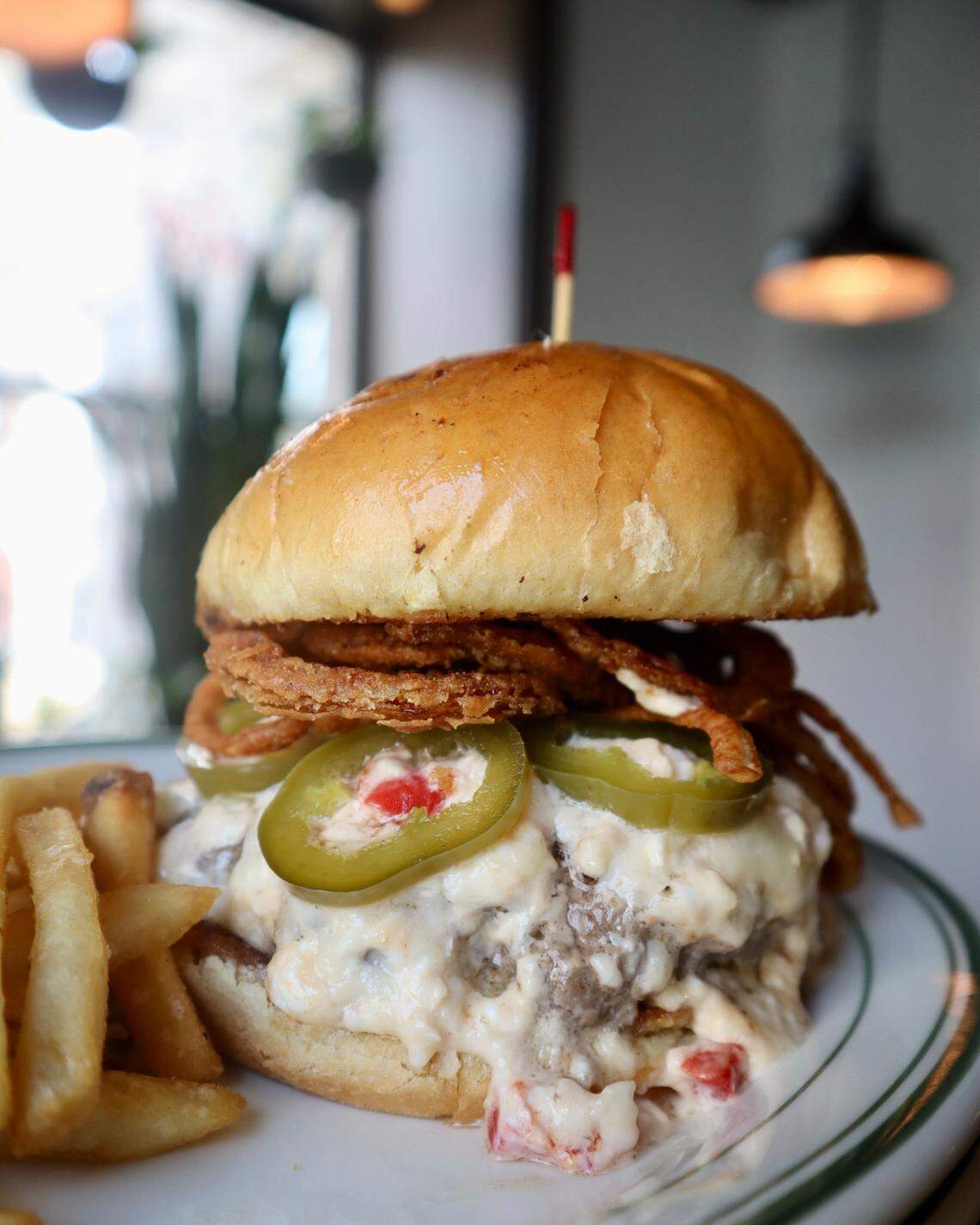Zim's Cafe Zimento Cheeseburger for Lexington Burger Week.