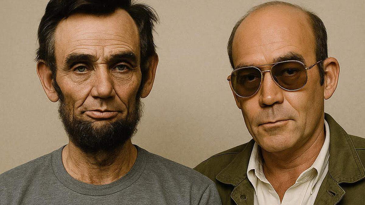 AI images, such as this one with Abraham Lincoln and Hunter S. Thompson are getting better and fooling more people every day.