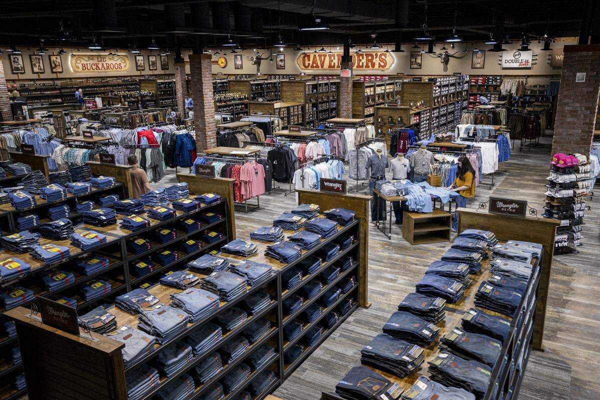Cavender’s during a tour on Thursday, Aug. 21, 2025, at Fayette Mall in Lexington, Ky. 