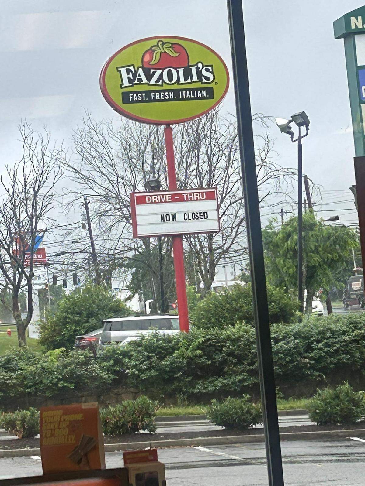 A photo of the Fazoli’s sign in Nicholasville was posted to a local Facebook group. The sign says “now closed.”