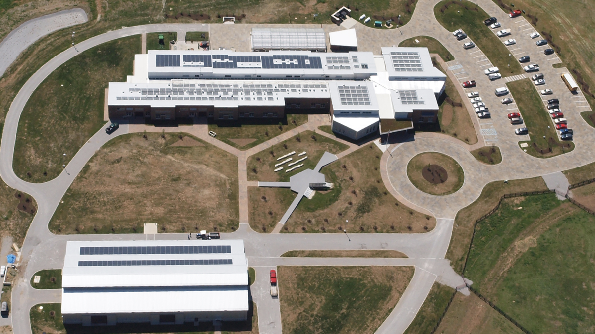 FCPS’ Locust Trace campus is using solar to achieve net-zero status.