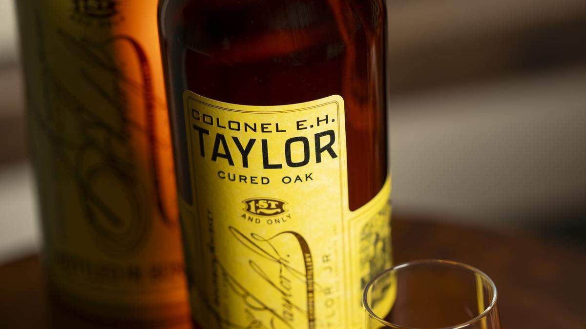E.H. Taylor Jr. Cured Oak Bourbon was announced along with E.H. Taylor Jr. Four Grain. Four Grain appeared in the Buffalo Trace Distillery gift shop on May 20. Cured Oak has not been there just yet.