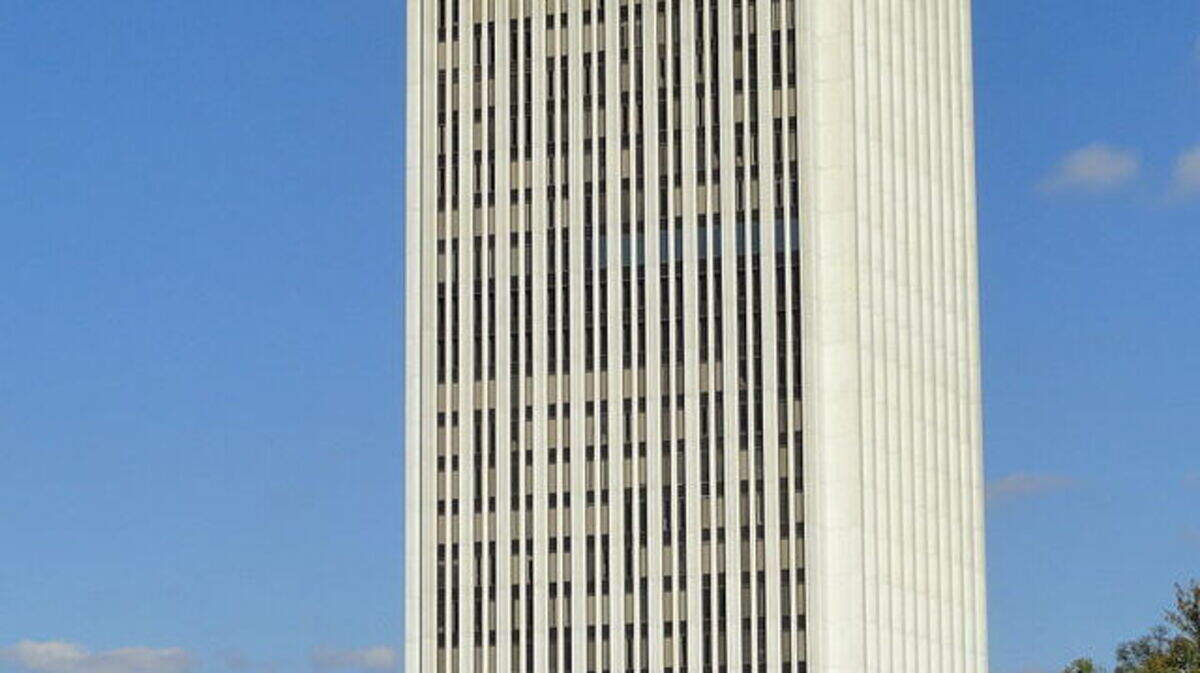 The Capital Plaza office tower in Frankfort.
