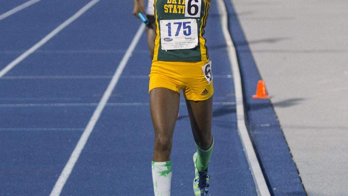 Talor Wilkerson achored Bryan Station's state meet-clinching 4-by-400 relay victory at UK. Wilkerson also ran on the winning 4-by-100 and 4-by-200 teams.  