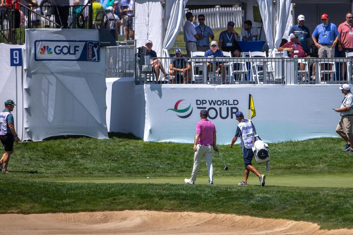 Doc Rodman walks to the ninth green during the 2023 Barbasol Championship. According to Dan Koett, the director of media and public relations for the tournament, the Barbasol has recorded an increase in attendance, ratings and revenue each year it’s been held in Kentucky.