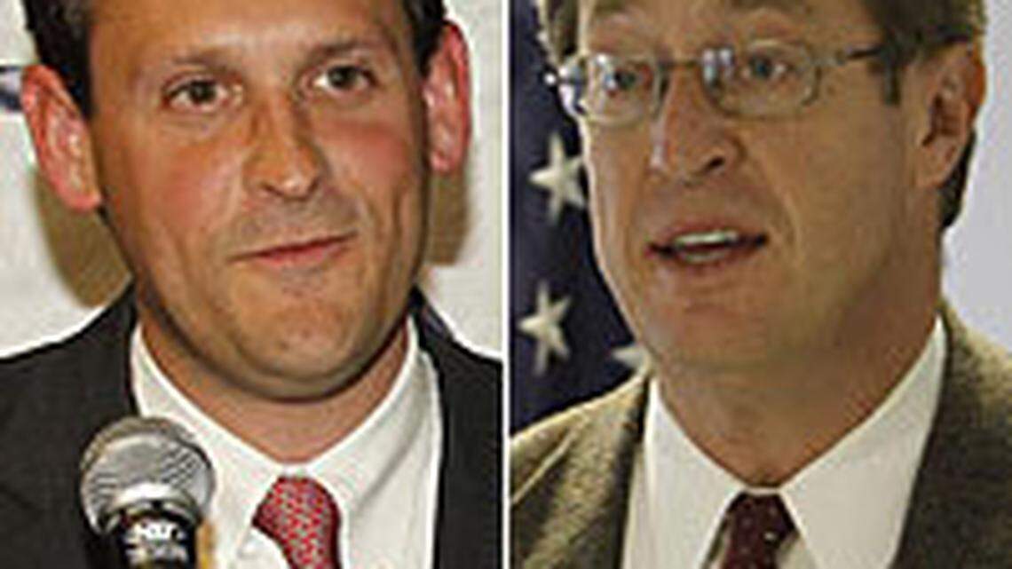 Andy Barr, left, and Ben Chandler