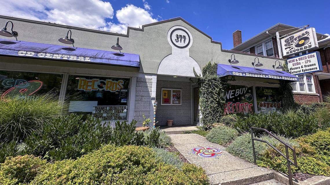 CD Central located at 377 S Limestone, photographed Wednesday, August. 27, 2025 in Lexington, Ky. The last day before closing is Sept. 7. The new owners including former CD Central employees, said they aim to preserve the store's legacy by retaining its staff and much of its inventory, ensuring continuity for customers while gradually evolving the local store.