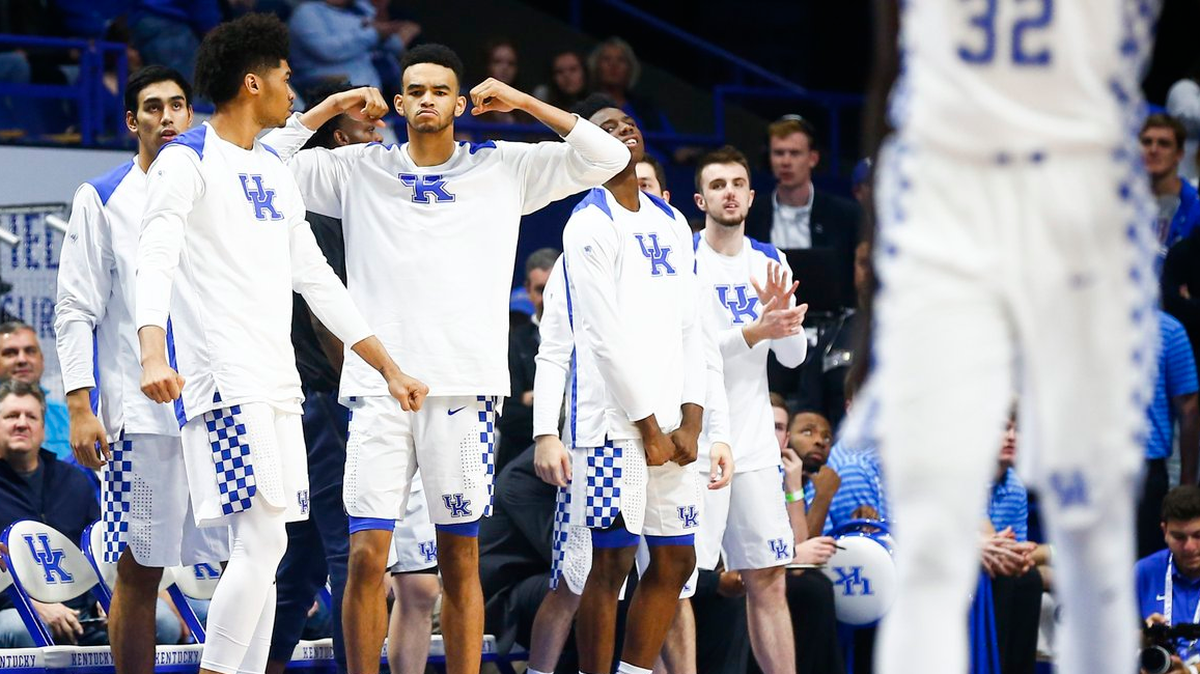 Kentucky played Centre in an exhibition game in Rupp Arena on Friday night.