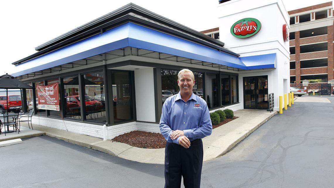 Fazoli's CEO Carl Howard has introduced changes to the restaurant near UK's campus, including beer and wine sales, an outdoor patio and a new color scheme.