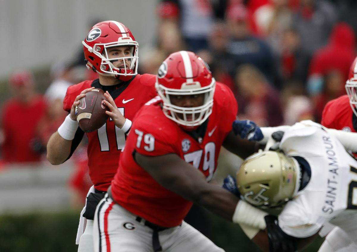 Georgia quarterback Jake Fromm (11) is 2-0 as a starter against Kentucky and has completed 23 of 34 passes for a combined 236 yards against the Wildcats with two touchdown throws vs. one interception.