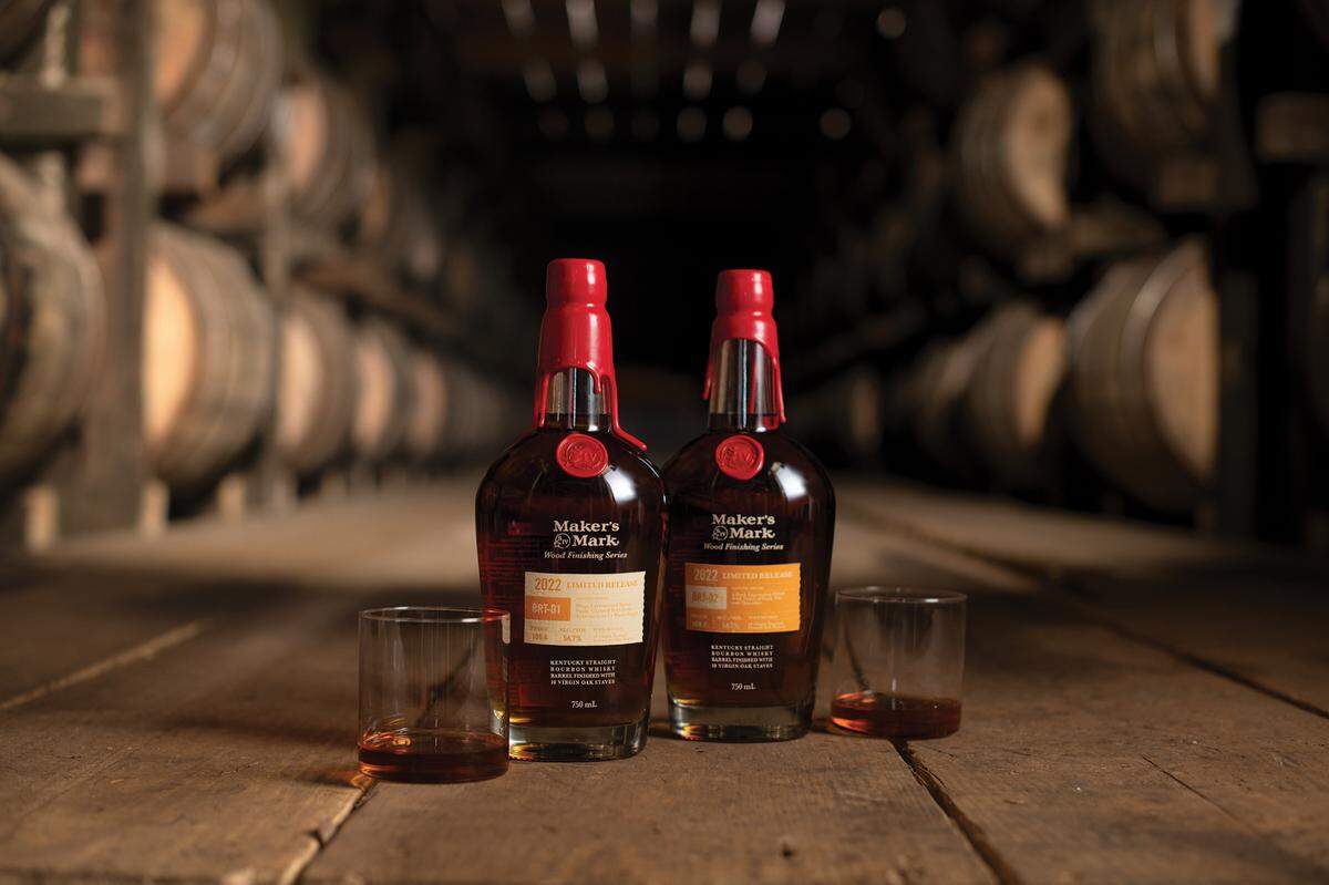 Maker’s Mark Wood Finishing Series BRT-01 and BRT-02 are coming to buy at stores now. They are both 109.4 proof, with a suggested retail price of $59.99 each and meant to be enjoyed as a pair.