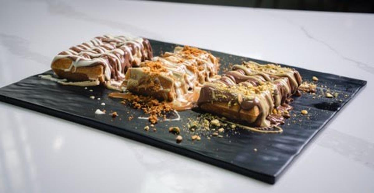 Shake n Crave’s waffles have been popular with the students coming from nearby UK campus.
