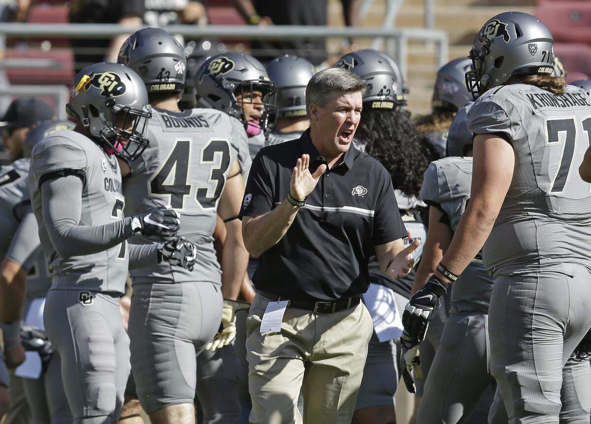 Colorado fired Mike MacIntyre as head coach after a 5-7 season in 2018. He has since been hired as defensive coordinator at Mississippi.