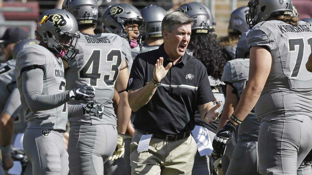 Colorado fired Mike MacIntyre as head coach after a 5-7 season in 2018. He has since been hired as defensive coordinator at Mississippi.