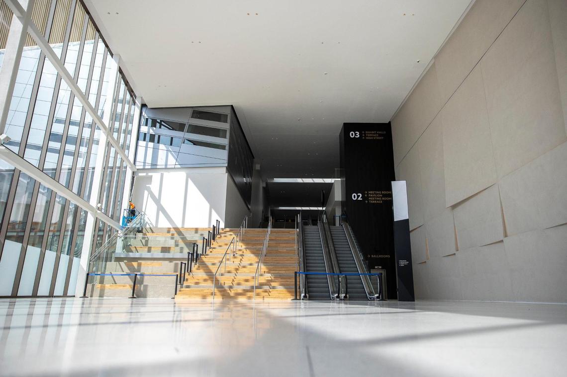 Visitors entering the facility from Vine Street will be greeted by the “Grand Lobby.”