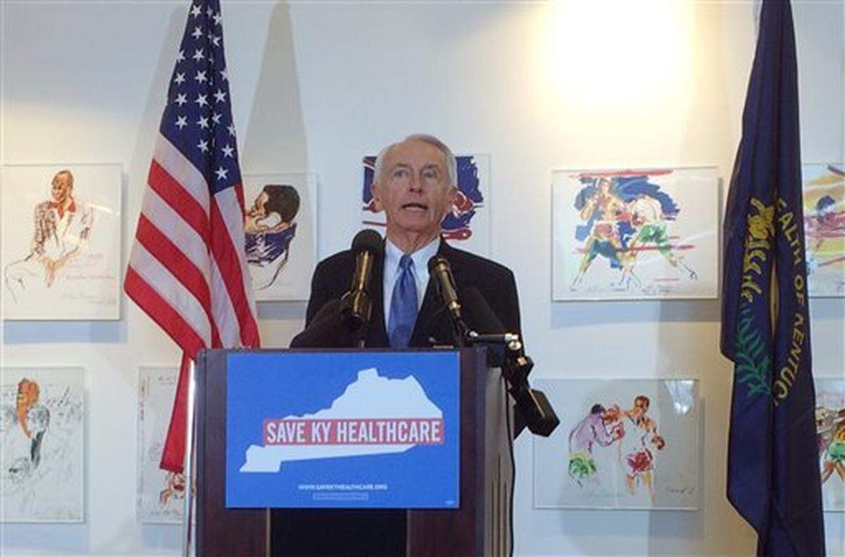 Former Democratic Gov. Steve Beshear announced in 2016 the creation of an organization to fight Republican Gov. Matt Bevin’s proposed Medicaid changes.