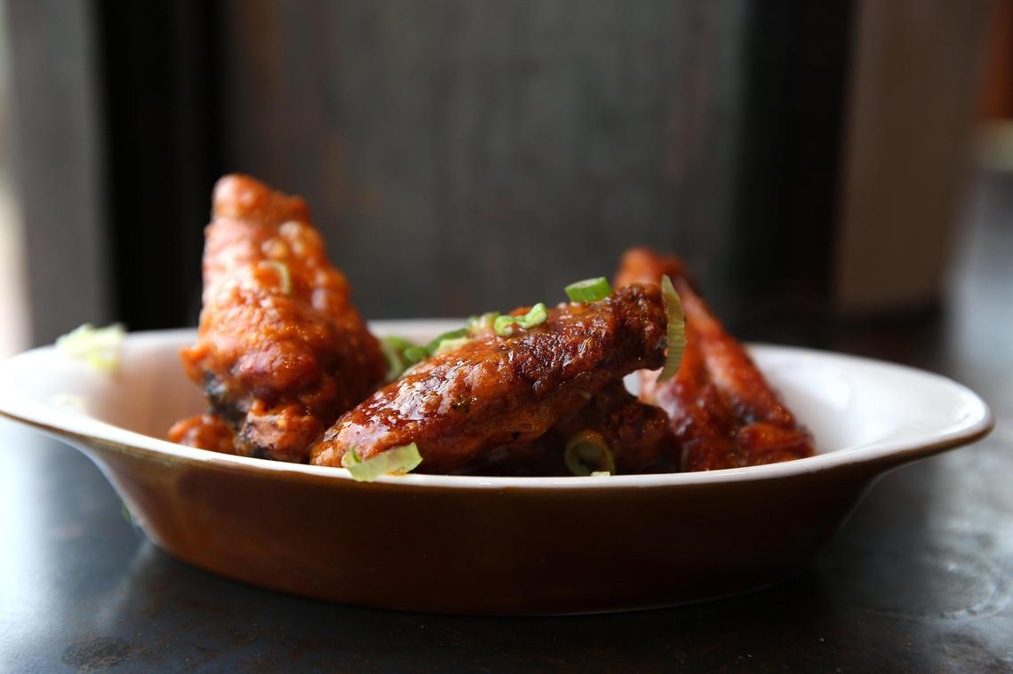 Smoked chicken wings at County Club.