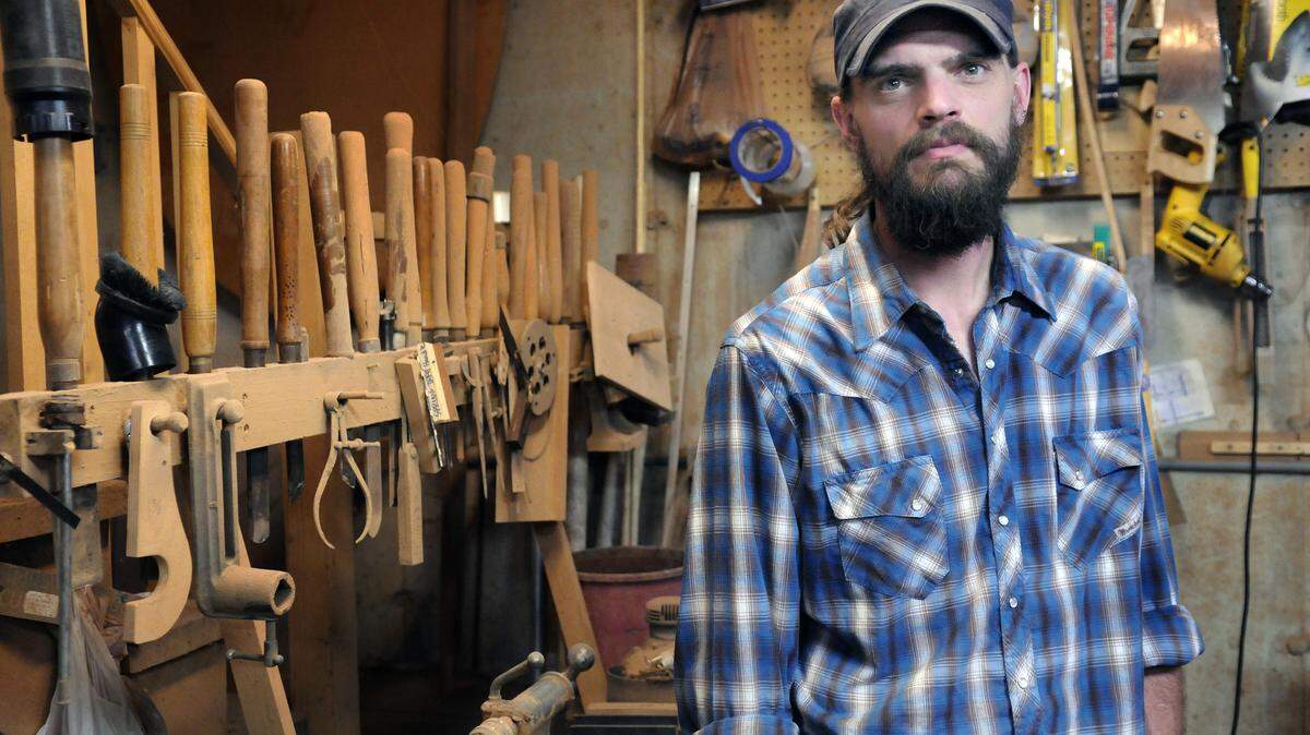 Mark Whitley works out of his studio/workshop at his home in Smiths Grove, near Bowling Green. His pieces sell for $3,000 to $5,000 on average.