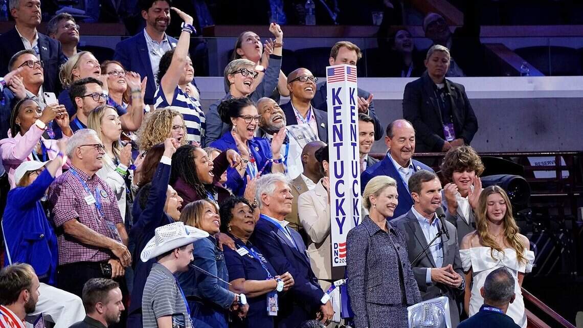 The DNC roll call included a music playlist. What song was played for Kentucky?