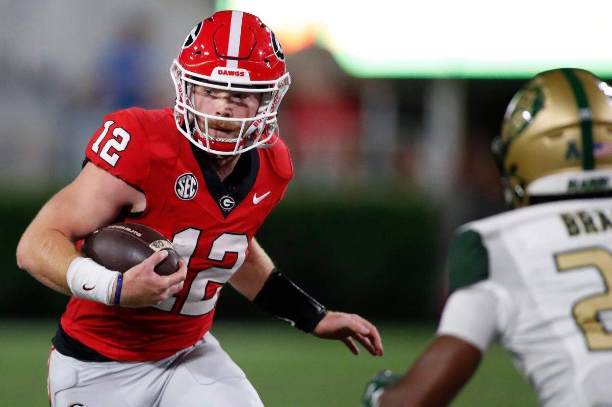 New Kentucky starter Brock Vandagriff was viewed as somewhat of a dual threat as a runner and passer coming out of high school.