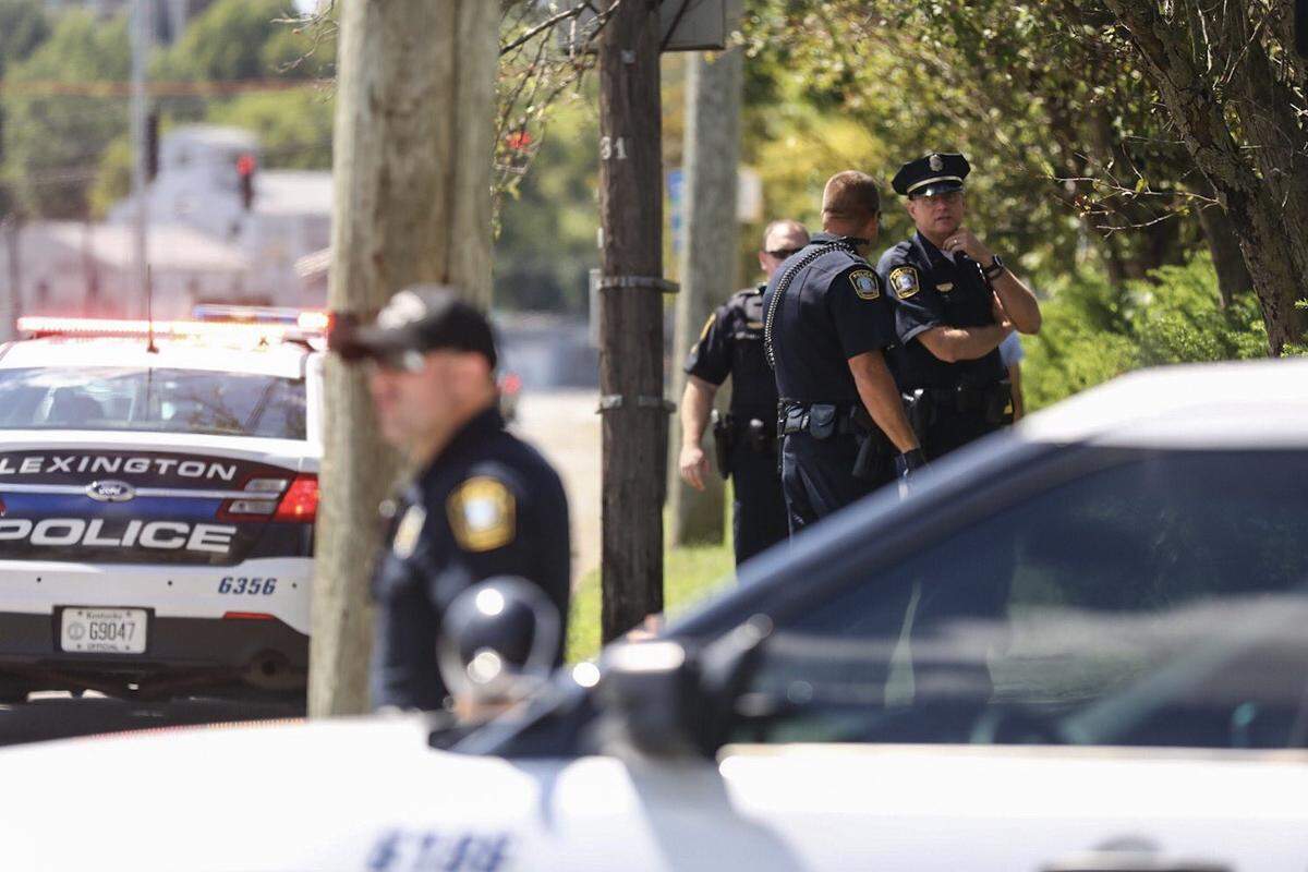 Lexington police investigated a shooting Wednesday at Newtown Pike and Booker Street, across from the Bluegrass Community & Technical School Newtown campus.