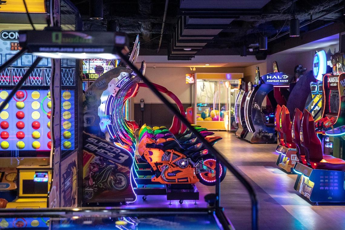 The arcade has more than 50 games.