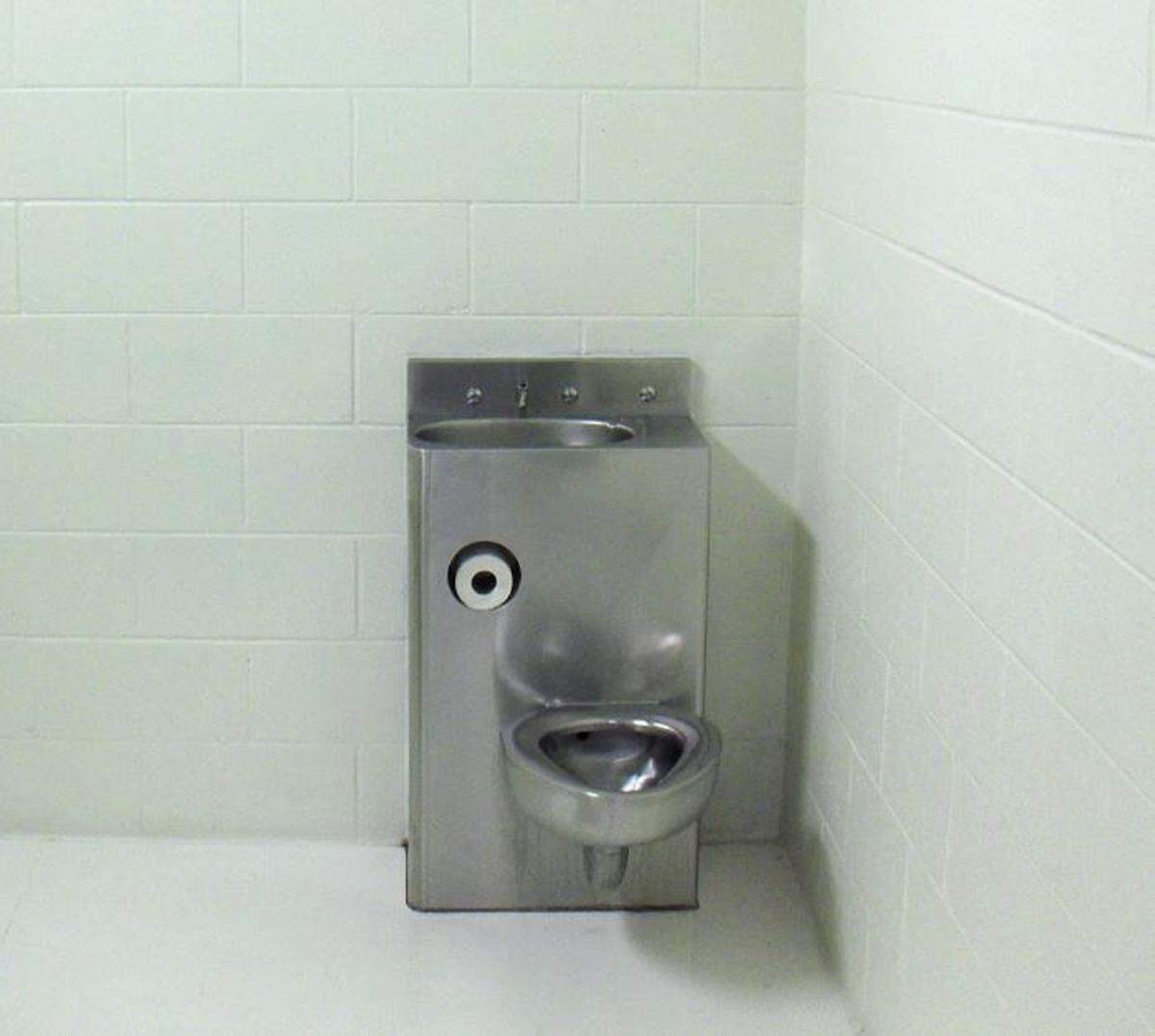 A toilet in one of Kentucky’s juvenile detention center cells.