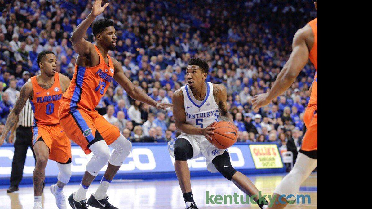 Malik Monk drove to the basket against Florida on Saturday.