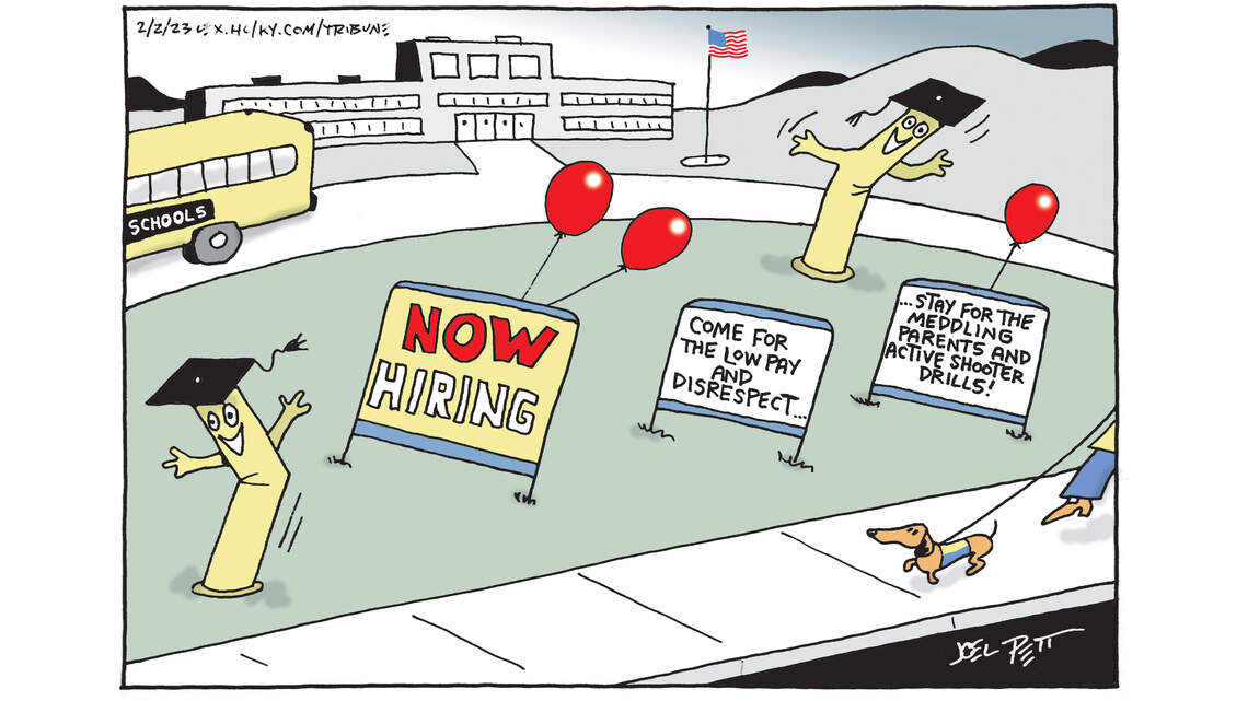 Joel Pett: Kentucky’s teacher shortage