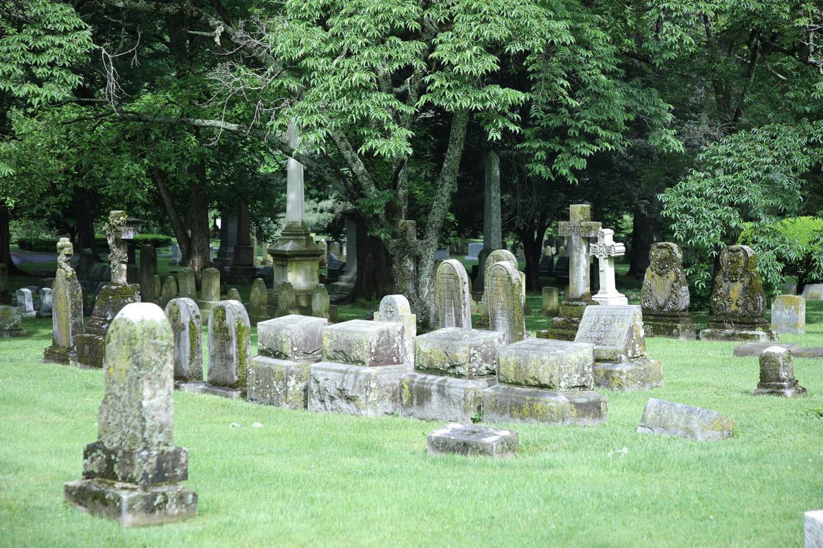 Headstones at Lexington Cemetery in Lexington, Ky on May 9, 2024.