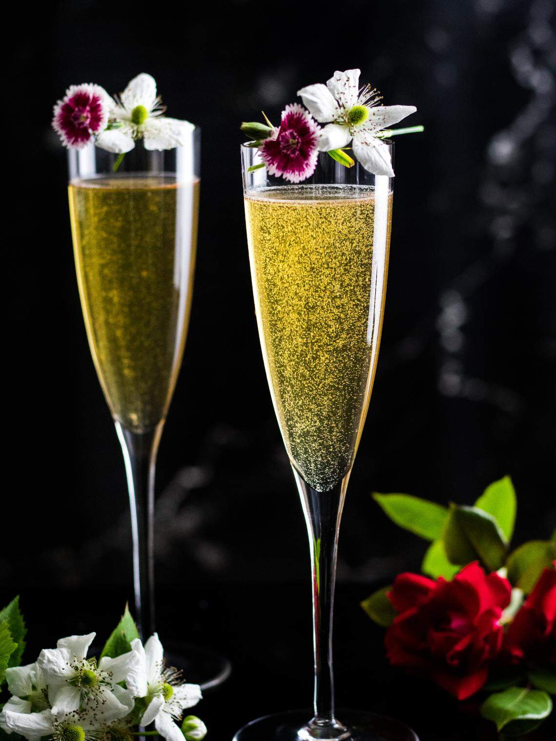 Bourbon and champagne make a great mix, especially in these Bourbon Mimosas by Cocktail Contessa Heather Wibbels.