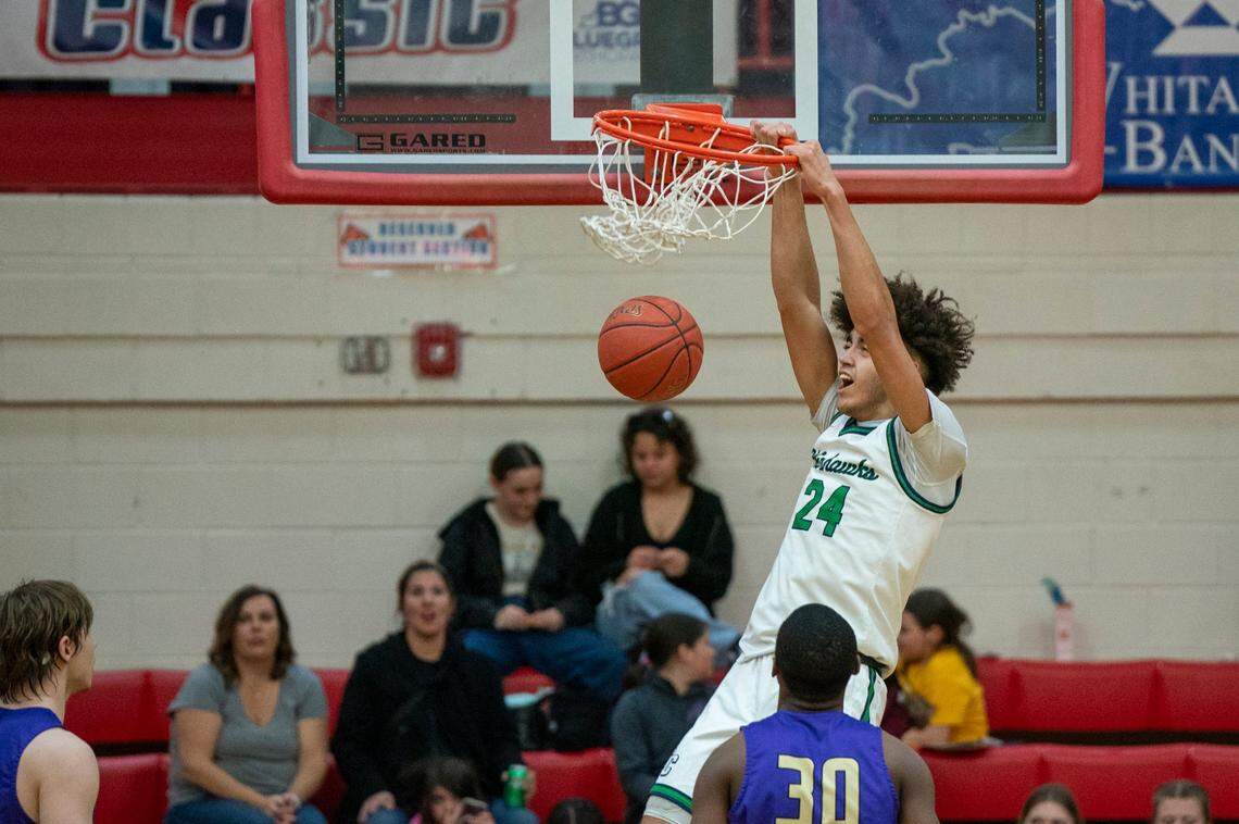 Class of 2025 Great Crossing center Malachi Moreno (24) is the fourth in-state player to commit to play men’s basketball for the Kentucky in the past three recruiting classes. He follows class of 2023’s Reed Sheppard (North Laurel) and class of 2024’s Travis Perry (Lyon County) and Trent Noah (Harlan County).