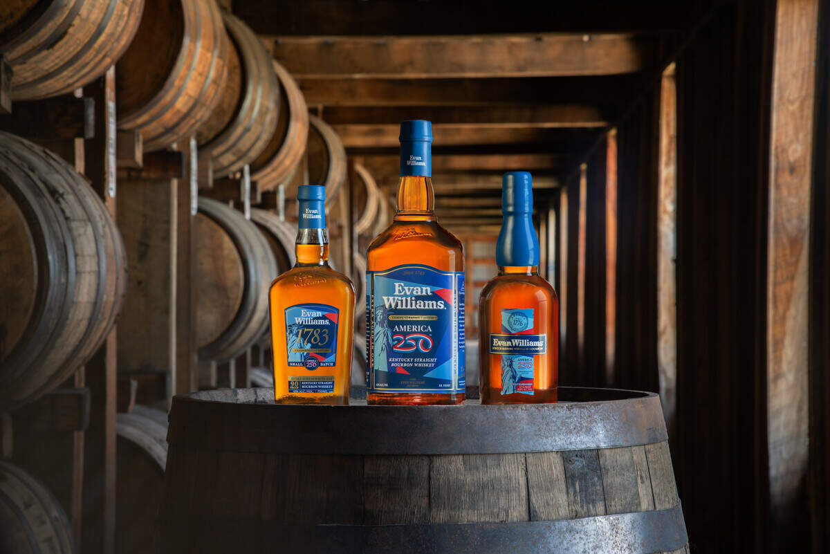 Heaven Hill’s Evan Williams is releasing special bottles for its America250 commemoration.